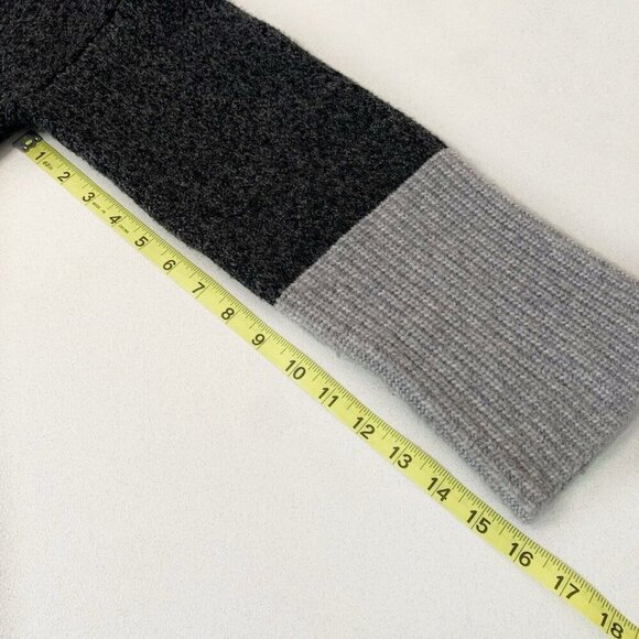 Michael Michael Kors Colorblock Sweater Womens Large Mock Neck Wide Drop Sleeves - Picture 11 of 11